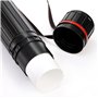 QuyiFa Petit tube pour affiches avec sangle, extensible de 77,8 cm à 132,1 cm, étui de rangement en plastique pour documents et 