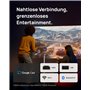 XGIMI MoGo 4 Nouveau Vidéoprojecteur Portable 2025 avec Le Support PowerBase, 5 Heures de Lecture, Google TV avec Netflix sous L