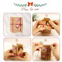24PCS Boîtes Cadeaux de Noël avec Ficelles Jutes Pochettes Emballage Cadeau Boîtes Bonbons Chocolat pour Fête Noël Anniversaire 