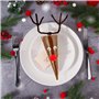 Kit de 100pcs Sachets Transparent Triangle et 100pcs Fils Chenille Marron avec 100pcs Pompons Rouges 200pcs Yeux Mobiles Décorat