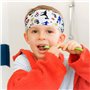 3pcs Bandeaux Large Cheveux Garçon Headband Serre Tête Élastique Forme Football TrophéeDessin Animé Vert Blanc Noir Bandeau de C