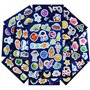 BETESSIN 266Pcs (16 Feuilles) Autocollants Stickers Gommettes Espace pour Enfant Autocollant Récompense Décoration pour l'Artisa