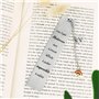 BETESSIN Marque-Page Maîtresse en Acier Inoxydable avec Chaîne et Breloque Arc-en-ciel Cadeaux Merci Maîtresse d'École Fin d'Ann