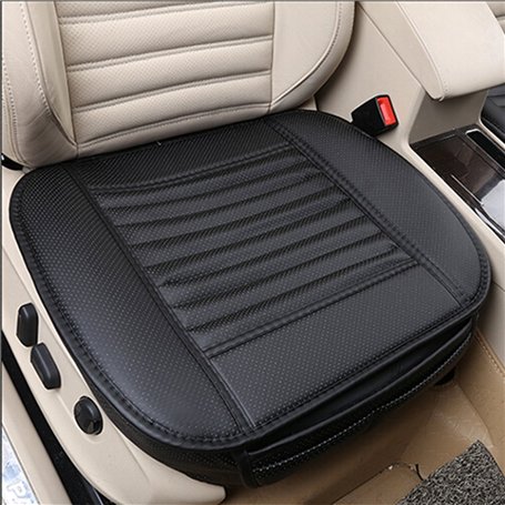 CONMING Coussin de siège de Voiture Housse de siège PU en Cuir et Bambou Mat Pad