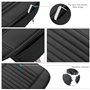 CONMING Coussin de siège de Voiture Housse de siège PU en Cuir et Bambou Mat Pad