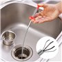 SENHAI Lot de 7 Furet Déboucheurs, 20 Pouces / 60cm Nettoyeurs pour Drain Outils de Nettoyage de Cheveux, 2 en Acier Inoxydable 