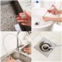 SENHAI Lot de 7 Furet Déboucheurs, 20 Pouces / 60cm Nettoyeurs pour Drain Outils de Nettoyage de Cheveux, 2 en Acier Inoxydable 