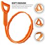 SENHAI Lot de 7 Furet Déboucheurs, 20 Pouces / 60cm Nettoyeurs pour Drain Outils de Nettoyage de Cheveux, 2 en Acier Inoxydable 