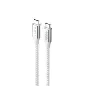 Câble USB-C vers USB-C Havit CB6290 Blanc Gris 1 m