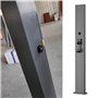 Poteau de Borne de Recharge Borne de Recharge pour Véhicules Électriques Verrouillable avec Support de Câble