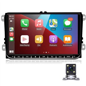 Android 9.1 Autoradio Bluetooth - Compatible for Apple Carplay Android Auto Stereo 9 "pour Les appels Mains Libres