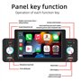 Support d'autoradio à écran Tactile de 5 Pouces Bluetooth Mains Li