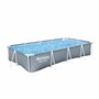 Piscine hors sol rectangulaire Steel Pro™ imprimée graphique 366 x 201 x66 cm, filtre à cartouche