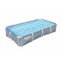 Piscine hors sol rectangulaire Steel Pro™ imprimée graphique 366 x 201 x66 cm, filtre à cartouche