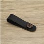 Be In Your Mind 4pcs Bouton de Crochet Boucle de Cou Tête de Guitare en Cuir Noir Sangle Adaptateur de Tête de Guitare et Boucle