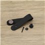 Be In Your Mind 4pcs Bouton de Crochet Boucle de Cou Tête de Guitare en Cuir Noir Sangle Adaptateur de Tête de Guitare et Boucle