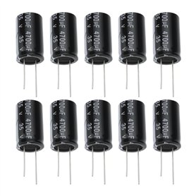 Be In Your Mind Lot de 10 Condensateurs électrolytiques Au Luminium 35 V 4700 ?F pour Réglage de Circuit Filtrage Moniteur LCD R