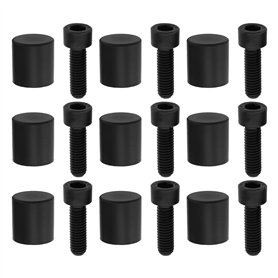 Be In Your Mind 30x Vis à Six Pans Creux M6 avec Capuchon en Silicone pour Assemblage de Meubles de Voiture Et de Jouets 10 X 20