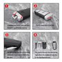 Be In Your Mind 1 Coque de Clé à 3 Boutons pour Clé de Contact de Voiture Coque de Clé à Distance Compatible avec Passat 3C B6 B