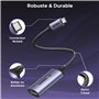 UGREEN Adaptateur USB C vers DP1.4 Femelle 8K 60Hz 4K 240Hz Compatible avec iPhone 16 Plus Pro Max 15 MacBook M4 M3 M2 iPad Pro 