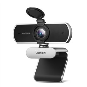 UGREEN Webcam Full HD 1080P 30FPS Caméra USB PC Mise au Point Fixe Deux Micro 360 Degrés Rotation Plug Play Windows MacOS Linux