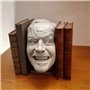 Serre-livres décoratif brillant Here's Johnny Desktop Serre-livres Ornement Sculpture du serre-livres Shin-ing Étagère Décoratio