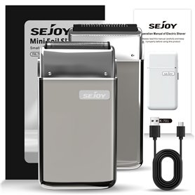 Sejoy Seolfor Rasoir électrique portable pour homme avec lames dentées et en maille