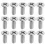 Create idea 50 Pièces 6/32-3/8 Pouces Vis à Tête Cylindrique Petites Vis à Tête Fraisée A2 Vis à Tête Fraisée à Empreinte Crucif