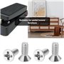 Create idea 50 Pièces 6/32-3/8 Pouces Vis à Tête Cylindrique Petites Vis à Tête Fraisée A2 Vis à Tête Fraisée à Empreinte Crucif