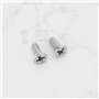 Create idea 50 Pièces 6/32-3/8 Pouces Vis à Tête Cylindrique Petites Vis à Tête Fraisée A2 Vis à Tête Fraisée à Empreinte Crucif