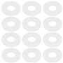 Create idea 50 Pièces Joints Plats en Nylon Et Plastique Diamètre Intérieur 6 Mm Diamètre Extérieur 14 Mm épaisseur 1 Mm Adaptés