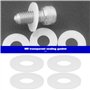 Create idea 50 Pièces Joints Plats en Nylon Et Plastique Diamètre Intérieur 6 Mm Diamètre Extérieur 14 Mm épaisseur 1 Mm Adaptés