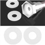 Create idea 50 Pièces Joints Plats en Nylon Et Plastique Diamètre Intérieur 6 Mm Diamètre Extérieur 14 Mm épaisseur 1 Mm Adaptés