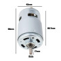 Create idea 1Pc 775 Moteur à Courant Continu 12V-36V 12000 RPM Haute Puissance Haute Vitesse Moteur à Arbre Rond pour Drone Tond