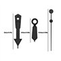The Lord of the Tools 1 ensemble de mouvements de montre - Aiguilles noires et grises compatibles avec les montres Seiko 7s26 7s