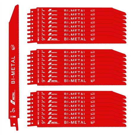Lot de 25 lames de scie sabre 25