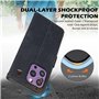Étui Compatible avec TCL 60R 5G, Coque Protection Résistante, Blocage RFID Etui en Cuir Magnétique à Rabat Case Cover