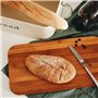 Boîte à Pain, Corbeille Conservation Pain avec Couvercle en Bambou Comme Planche à Découper, Huche à Pain, Panière de Rangement 