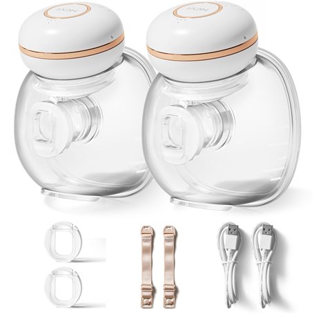 NCVI Lot de 2 tire-lait mains libres 8126