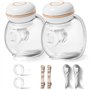 NCVI Lot de 2 tire-lait mains libres 8126