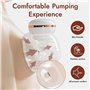 NCVI Lot de 2 tire-lait mains libres 8126, tire-lait électrique portable avec 3 modes et 12 niveaux, double pompe à lait pour al