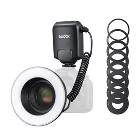 Flash annulaire Macro Godox ML150II - Lumière Parfaite pour la macrophotographie - t 4xAA Piles alcalines - Luminosité réglable