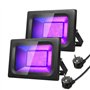 2pcs LUNSY Lumière Noire LED 30W