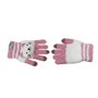 Femme Fille Gants Hiver Moufles en Plein Air Gants Tricotés à Laine Chauds Thermique Doigts Complets Cartoon Kitty Gants Ecran T