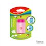 KEYROAD Taille-crayon ergonomique Pumpy-Up Single 1 pièce avec conteneur en plastique et lames en acier, crayons et crayons de c