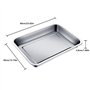 8 cm Plaque inox Rectangulaire Plaque à Pâtisserie Plaque Four Antiadhésive pour La Cu