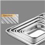Creperture Plaque de Cuisson, 60 x 40 x 4,8 cm Plaque inox Rectangulaire Plaque à Pâtisserie Plaque Four Antiadhésive pour La Cu