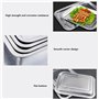 Creperture Plaque de Cuisson, 60 x 40 x 4,8 cm Plaque inox Rectangulaire Plaque à Pâtisserie Plaque Four Antiadhésive pour La Cu