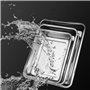 Creperture Plaque de Cuisson, 60 x 40 x 4,8 cm Plaque inox Rectangulaire Plaque à Pâtisserie Plaque Four Antiadhésive pour La Cu