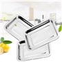 Creperture Plaque de Cuisson, 60 x 40 x 4,8 cm Plaque inox Rectangulaire Plaque à Pâtisserie Plaque Four Antiadhésive pour La Cu